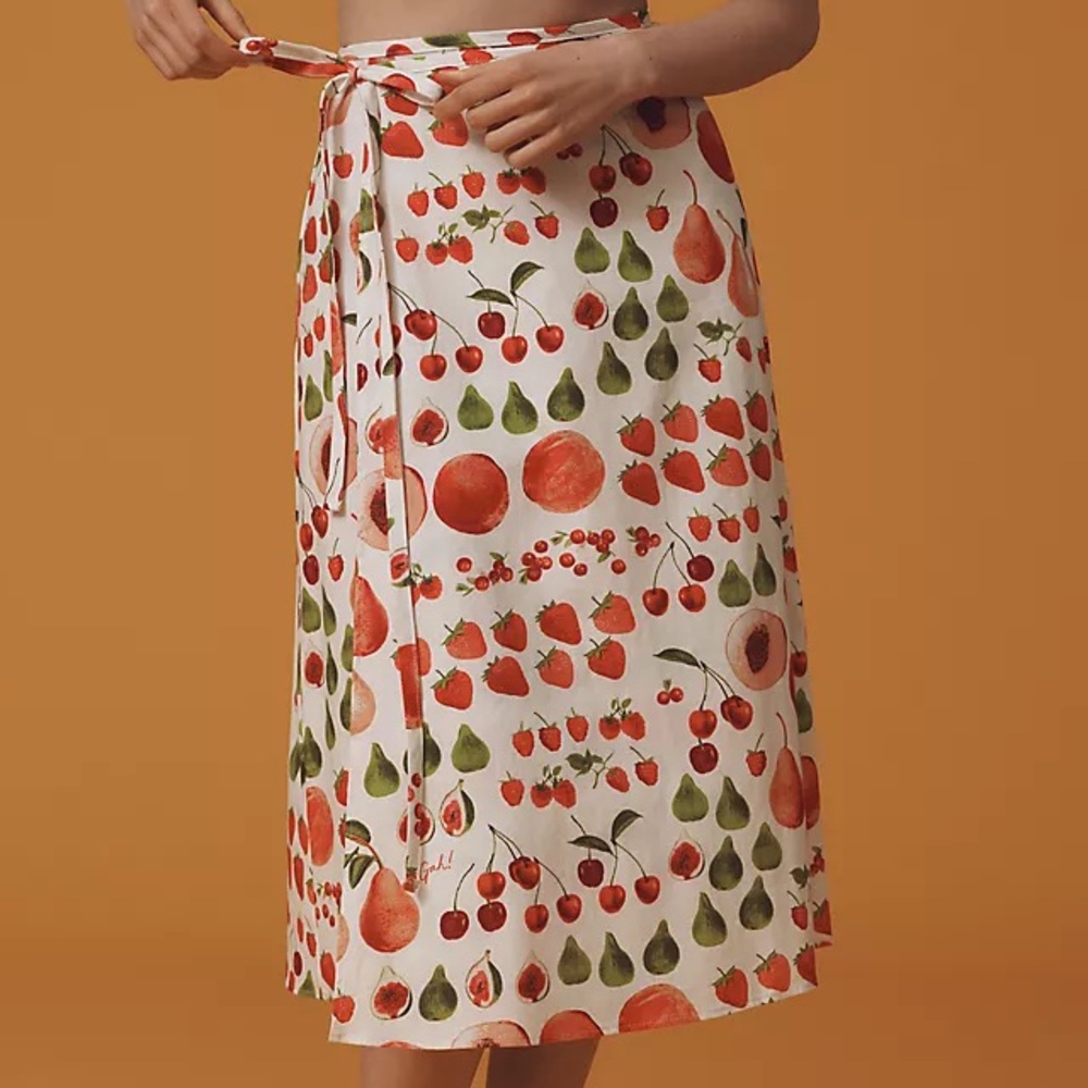 Lisa Says Gah Capri Wrap Midi Skirt